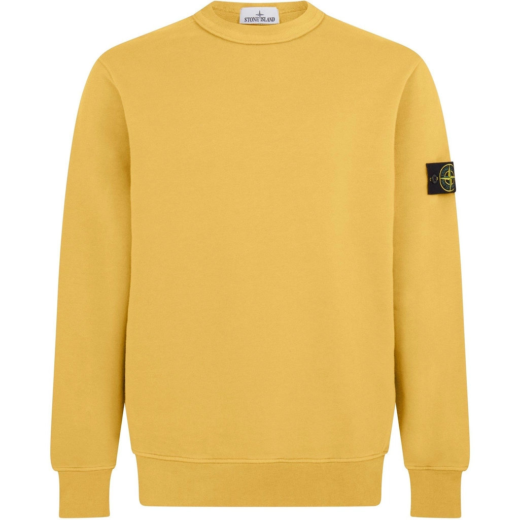 Stone Island Crew Neck Sweatshirt - Ocra V0033